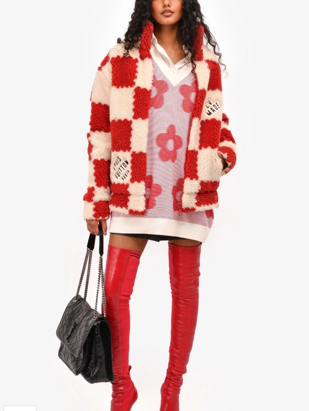 Louis Vuitton x Nigo 2022 Checkered Fleece Jacket